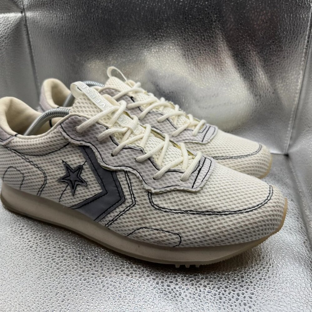 Size M11/W12.5 Converse x Vince Staple Thunderbolt White Unisex Shoes 163895C - Picture 3 of 10